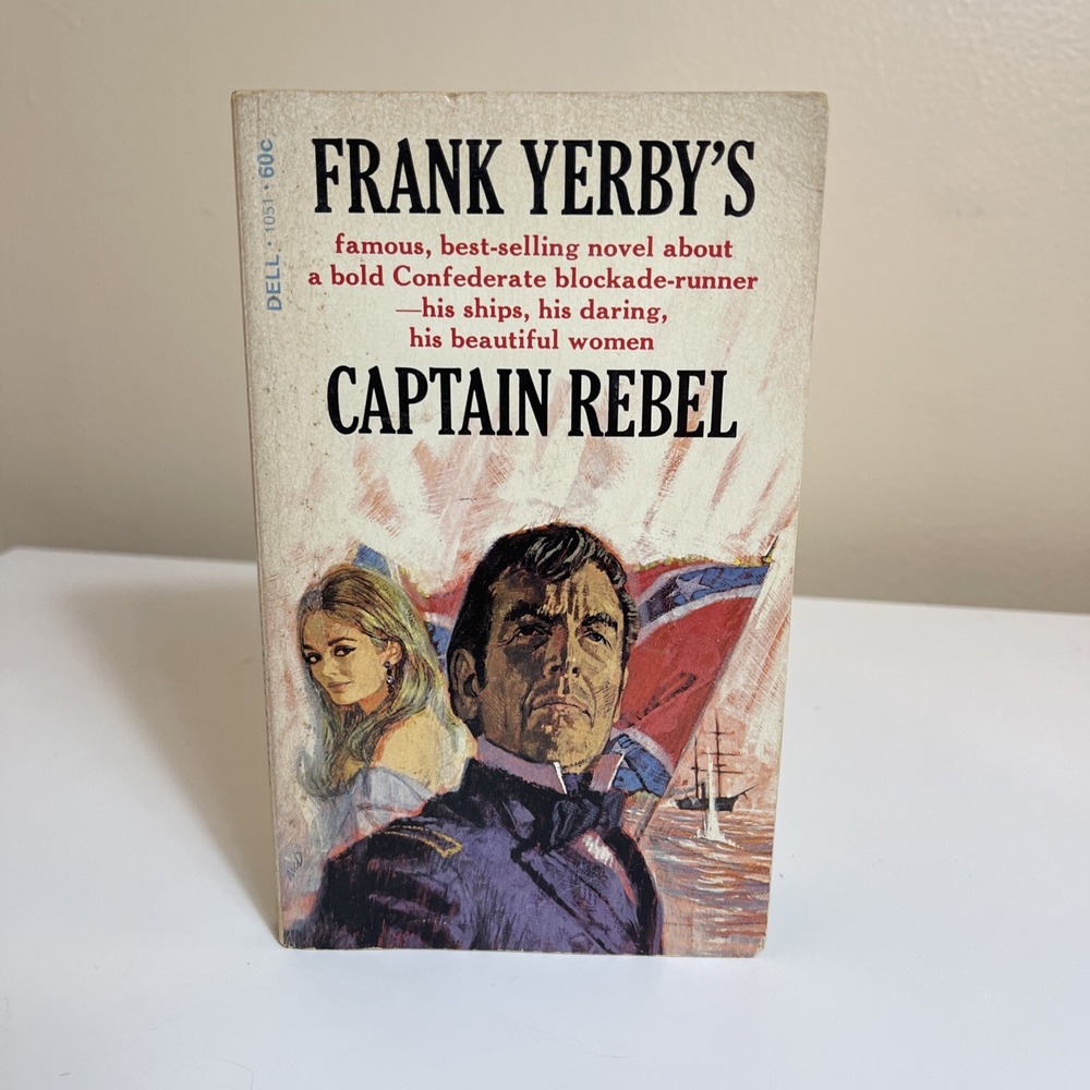 Frank Yerby CAPTAIN  REBEL 1967‎ PB 1st Dell Printing Vintage Book